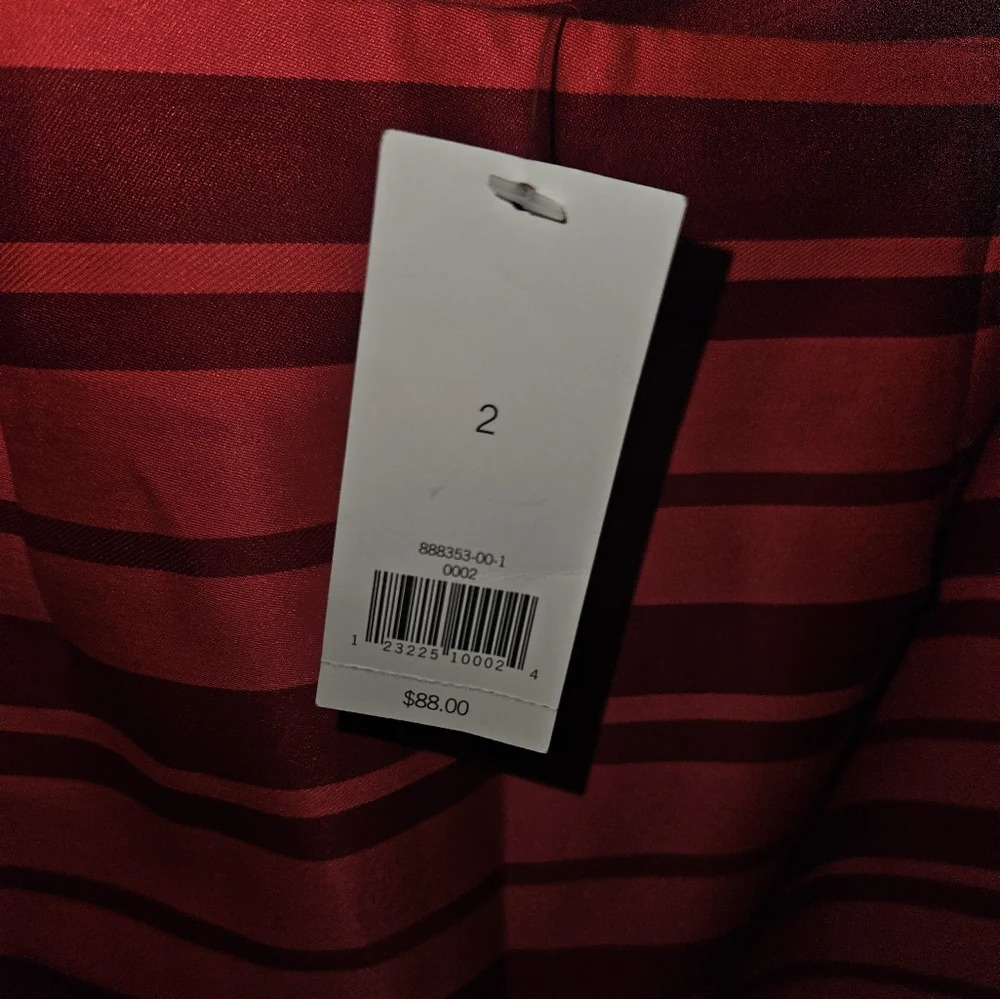 NWT Banana Republic Horizontal Stripe SIide Slit Pencil Skirt - Picture 3 of 3